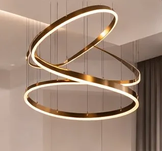 Modern LED ring chandelier
